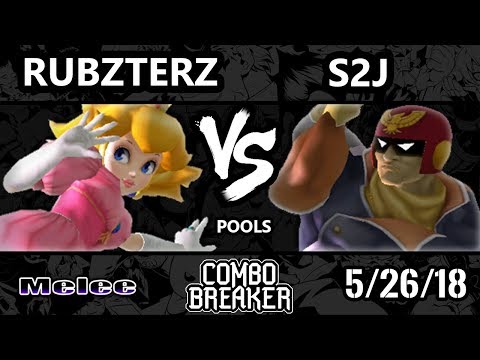 Combo Breaker 2018 Smash Melee - Rubzterz (Peach) Vs. Tempo | S2J (Captain Falcon) - SSBM Pools