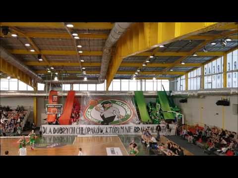 Oprawa kibiców Legii na meczu play-off z Basketem Poznań