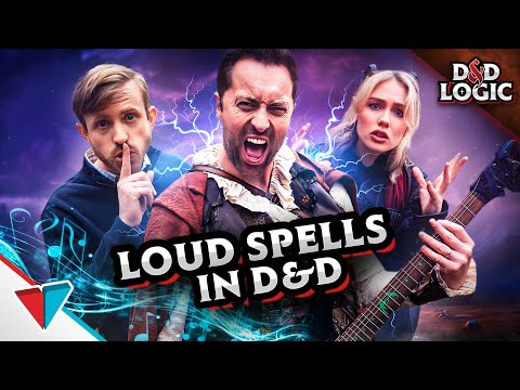 Loud spells alerting enemies in D&D