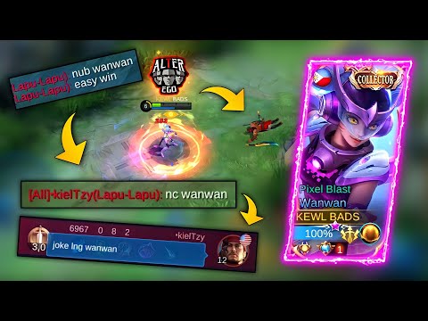 TRASH-TALKER NEVER WIN! - WANWAN DESTROY TOXIC ENEMY! - MLBB