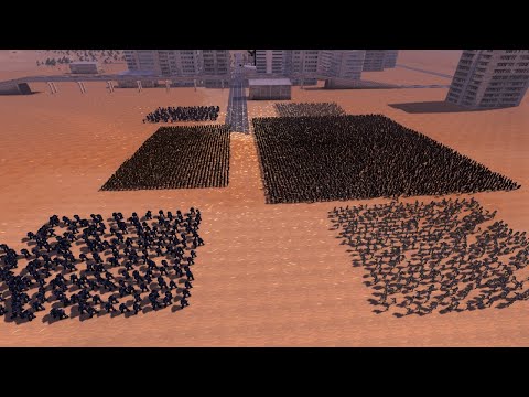 8000 Halo Army vs 3000 Warhammer Space Marine Army - UEBS Ultimate Epic Battle Simulator
