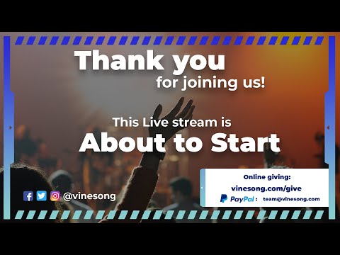 Vinesong Live at World Harvest Church - Sunday 10th May 2020
