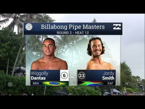Wiggolly Dantas vs Jordy Smith - Round Two, Heat 12 - 2015 Billabong Pipe Masters