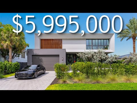 INSIDE A $5,995,000 LUXURY MODERN MIAMI WATERFRONT HOME!! SOUTH FLORIDA LUXURY HOME TOUR