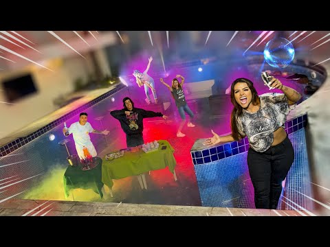 WE HAD A PARTY IN THE EMPTY POOL!!!