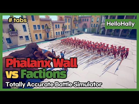 PHALANX WALL vs FACTIONS | TABS - Totally Accurate Battle Simulator