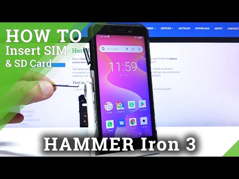 How to Input SIM & SD Cards into myPhone HAMMER Iron 3 –  Card Slots Location