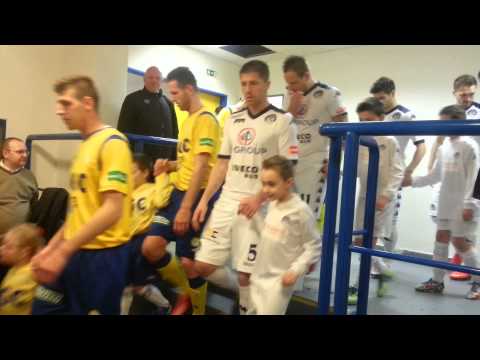 Nástup 1.FC Slovácko - FK Teplice (tunel)
