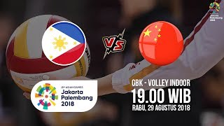 Live Streaming Laga Perempat Final Bola Voli Putri Asian Games 2018, Filipina Vs China Pukul 19.00