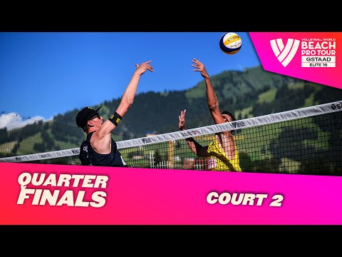 RE-LIVE | Gstaad - Men's Quarter-Final 2 | Court 2 | #BeachProTour