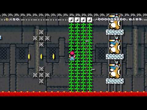 Vine Villa Volley by TheWotch - Super Mario Maker - No Commentary 1AG