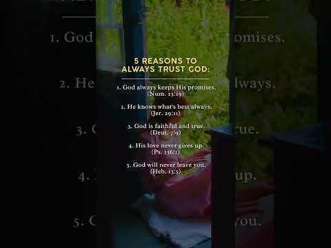 5 Reasons To Trust God #shorts #short #faith #jesus #god #prayer #daily #bible #shortvideo #fyp