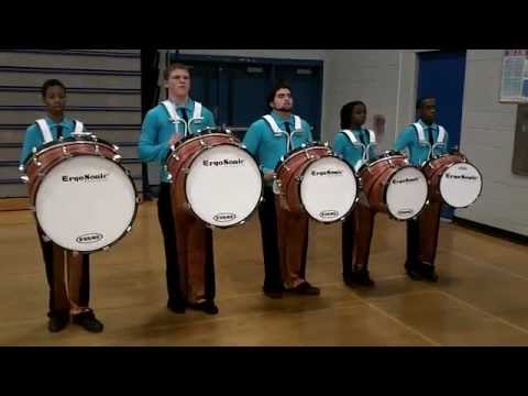 Everett High School Winter Percussion Ensemble using ErgoSonic Bass Drums- Lick #1