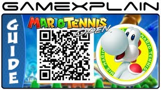 Mario Tennis Open - White Yoshi QR Code (Secrets Characters & Unlockables)