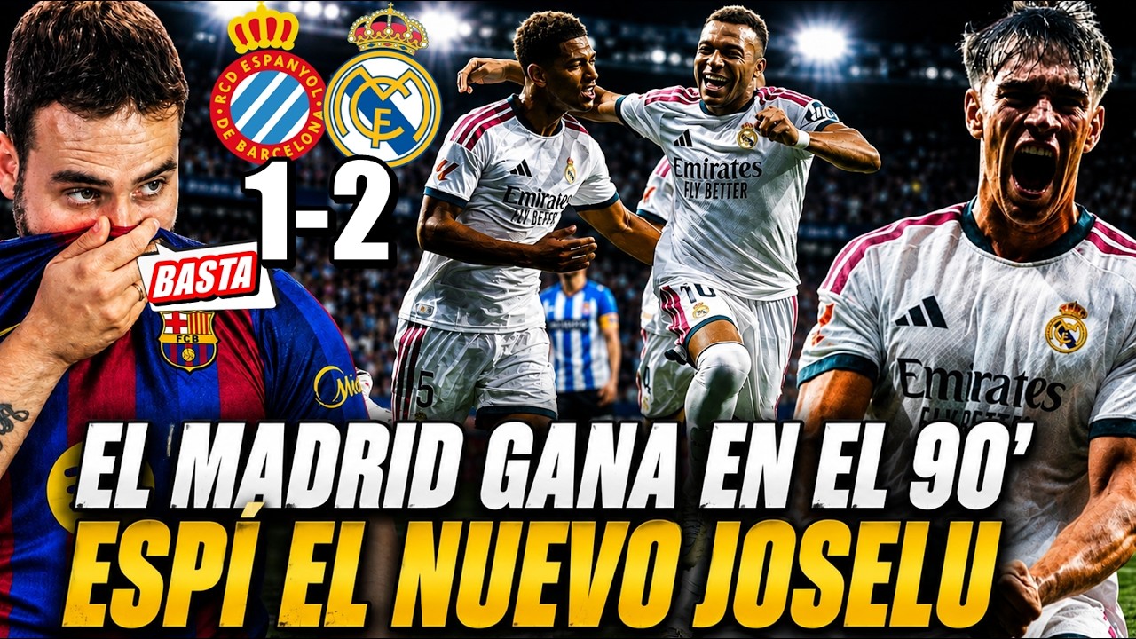 CARLOS ESPÍ SALVA al MADRID en el 90' 1-2 al ESPANYOL y DEBUTAN GANANDO en LA LIGA - Mi OPINIÓN