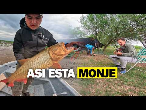 PESCA , FOLKLORE y AMIGOS !!! MONJE EN SU MEJOR MOMENTO PARA PESCAR DORADOS!!