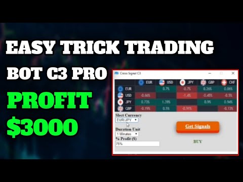 Easy Trick Trading Robot Cross C3 Pro - Profit $3000 || Work in OTC Market
