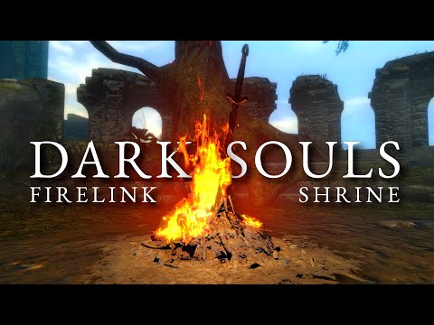Firelink Shrine Ambience | 3 Hours Dark Souls Music & Bonfire Atmosphere | Study, Sleep, Focus