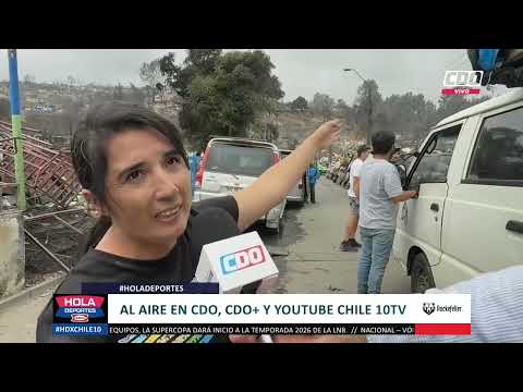 Incendio en la Región del Biobío: testimonios desde Penco y Lirquén #HolaDeportesCarozzi