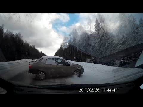 Russia - Driver in serious condition after loosing control.