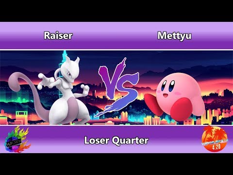 Vaporapulia 4.20 Bari - Raiser (MewTwo) VS Mettyu (Kirby) Losers Quarter