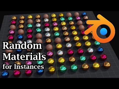 How To Add Some Random Materials For Instances Created Through Geometry Nodes | A Blender Tutorial