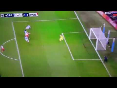 Falcao 2nd goal Manchester City vs Monaco 2-3 UEFA Champions League 2016-2017
