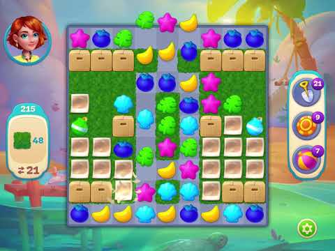 Hawaii Match-3 Mania Level 215 - No Booster - FULL STORY - CaroGamesNL