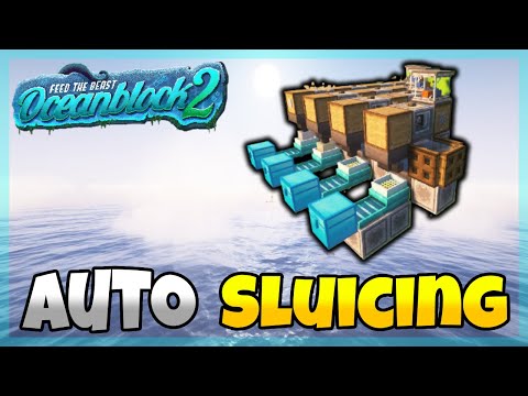 How to Make Early Game Auto Sluicing on Minecraft FTB Oceanblock 2