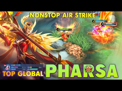 Pharsa NonStop Air Strike Full Map Rotation ~ MLBB
