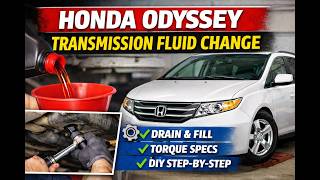 Honda Odyssey Code 3 Transmission Fluid Change (Step-by-Step) | Drain & Fill + Torque Specs