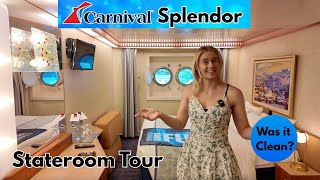 Carnival Splendor Interior Cabin with 2 Port Holes | Fits 4 people but was it clean?
