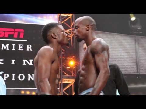 Harrison - Nelson, weigh in, face off in Tampa #boxing