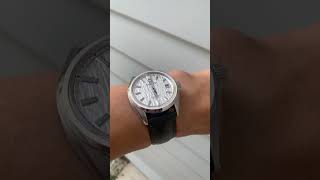 The Grand Seiko SLGH005 (White Birch) on strap