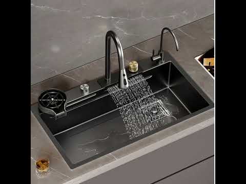 Ceramax waterfall shower sink faucet, for kitchen