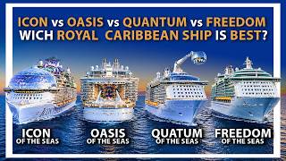 Icon of the Seas vs Oasis, Quantum & Freedom Class: Which Royal Caribbean Class best for you?
