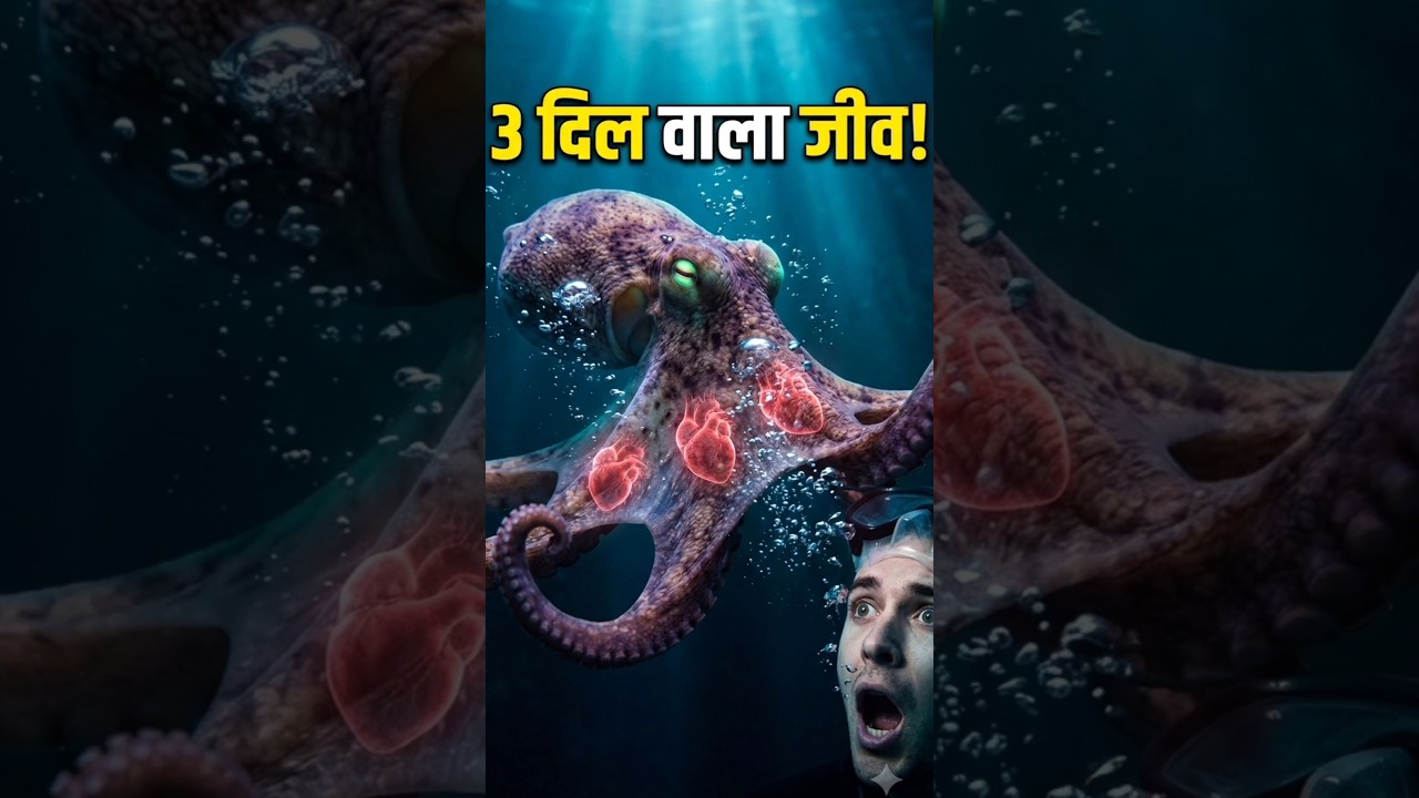 इस जीव के पास हैं 3 दिल और नीला खून!#facts #youtubeshorts #shorts