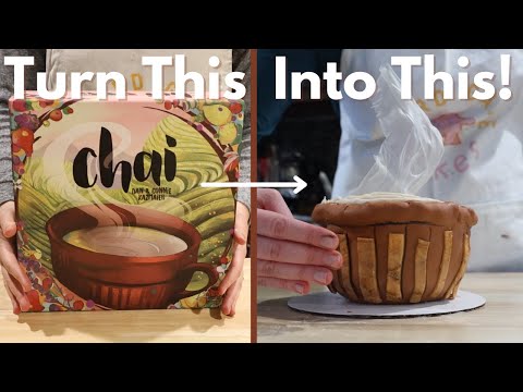 Chai Teacup Cake from Chai | Board Game Bakes