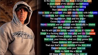 1.000 Rhymes - 1.000 Subscribers Special | Eminem on &quot;Shady CXVPHER&quot;