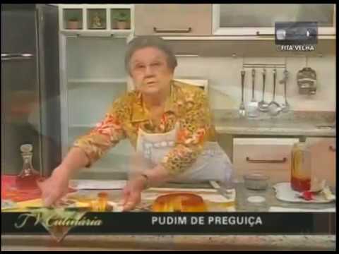 Palmirinha - Pudim de preguiça - Receita Resumida - Tv Culinária 2006