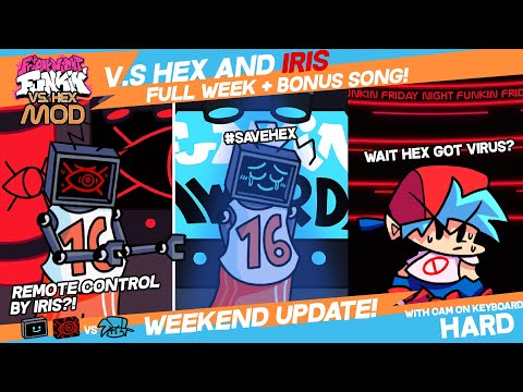 Friday Night Funkin Mod Showcase VS Hex Mod (FULL WEEK WEEKEND!) + Cutscene! (Hard)