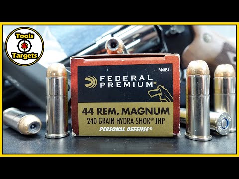 I Was SHOK'd!...Federal Hydra-Shok .44 Magnum Self-Defense AMMO Ballistic Gel Test \u0026 Review!
