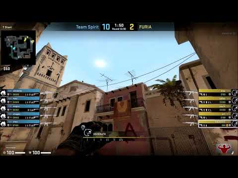 CSGO POV DEMO KSCERATO (FURIA)(26-18) vs Spirit / mirage / IEM Rio Major 2022