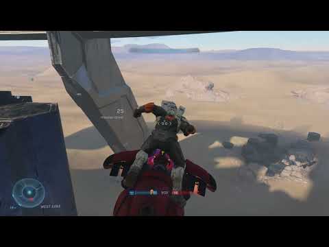 Hijacked ghost took us off the cliff Halo Infinite