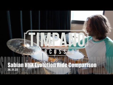 Sabian HHX Evolution Ride Comparison: 20", 21", 22"