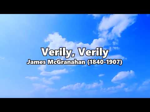 Verily, Verily (Hymn Piano Instrumental w/ Lyrics)