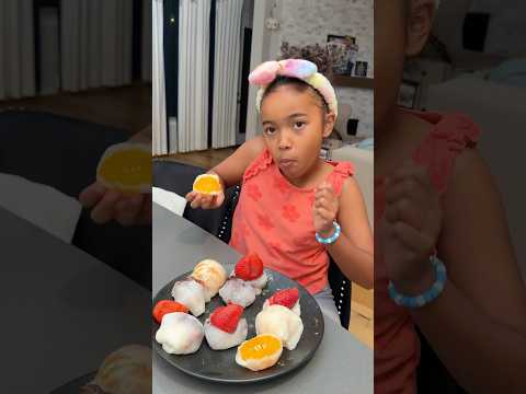 Fruit daifuku mochi! Easy and delish! #mochi #daifuku i