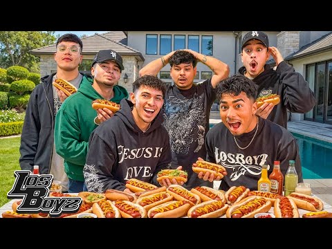 LOS BOYZ HOT DOG EATING CONTEST!! (things got heated…)