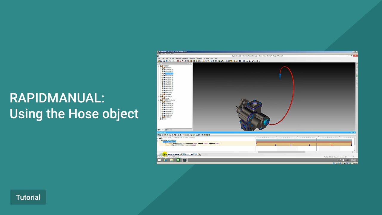 RapidManual Tutorial. Using the Hose object.