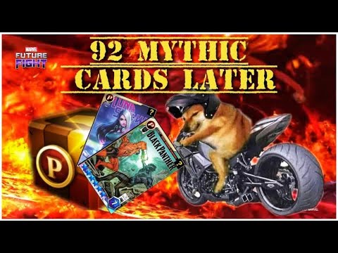 CARD ROLLING...92  MYTHIC CARDS..!! PLUS CRAFTING..!! I DO THE WORST THING..!! MARVEL FUTURE FIGHT